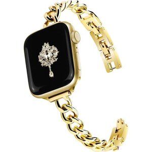 Gold Slim Apple Watch Band